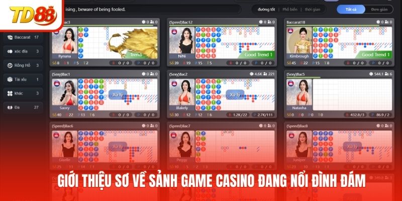 Giới thiệu sơ về sảnh game casino đang nổi đình đám