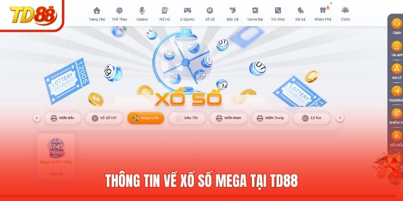 Thông tin về xổ số Mega tại TD88